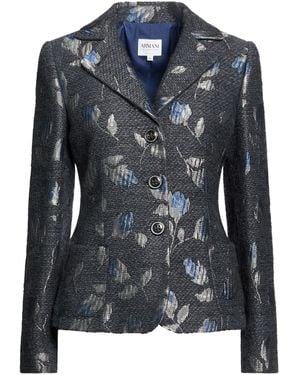 Armani Collezioni Blazer Wool, Acetate, Polyester, Acrylic - Black