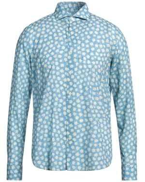 Ghirardelli Washed Azure Shirt Cotton - Blue