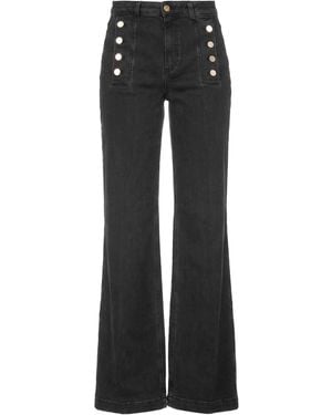 ViCOLO Charcoal Jeans Cotton, Elastane - Black