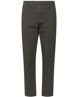 Dondup Charcoal Pants Cotton, Elastane - Gray