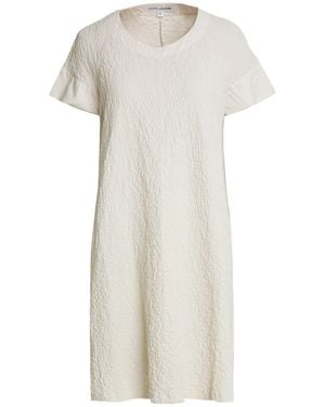 European Culture Light Mini Dress Cotton, Elastane - White