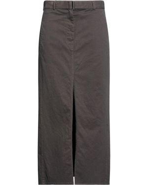Jucca Charcoal Denim Skirt Cotton, Elastane - Gray