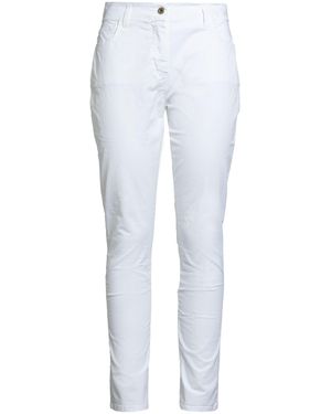 Aeronautica Militare Trousers Cotton, Elastane - White