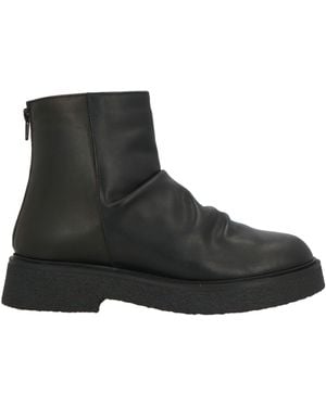 Ovyè Ankle Boots Leather - Black