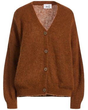Niu Tan Cardigan Alpaca Wool, Polyamide - Brown