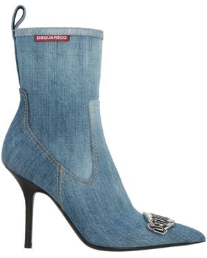 DSquared² Ankle Boots Textile Fibers - Blue