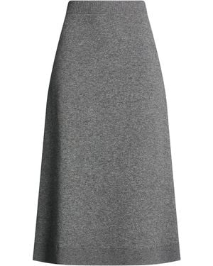 Brunello Cucinelli Midi Skirt Cashmere, Polyamide, Elastane - Grey