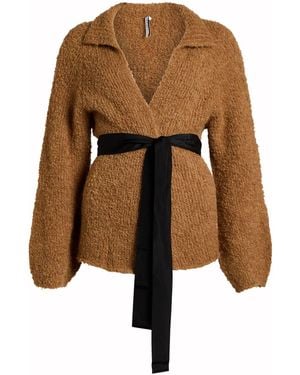 Liviana Conti Camel Cardigan Alpaca Wool, Polyamide - Brown