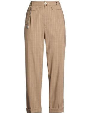 High Pants Virgin Wool, Elastane - Natural