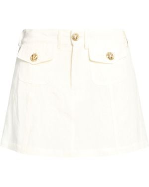 Forte Mini Skirt Viscose, Linen - Natural