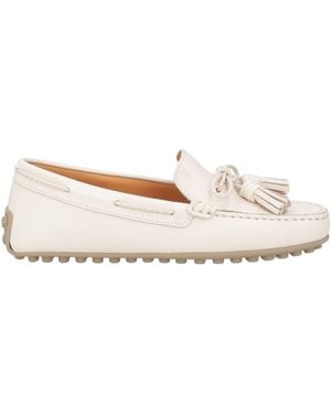 Tod's Ivory Loafers Leather - Natural