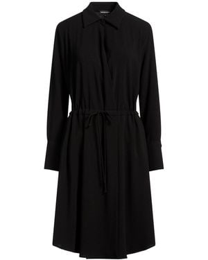 Emporio Armani Midi Dress Polyester, Elastane - Black