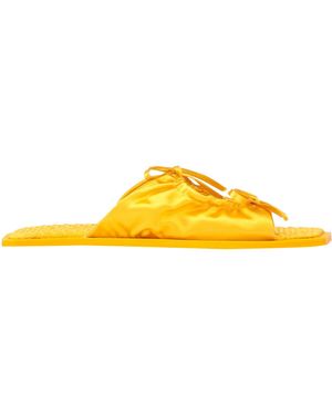 Carlotha Ray Sandals Textile Fibers - Yellow