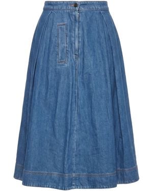 Weekend by Maxmara Denim Skirt Cotton - Blue
