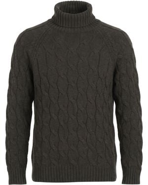 Gran Sasso Dark Turtleneck Virgin Wool - Gray