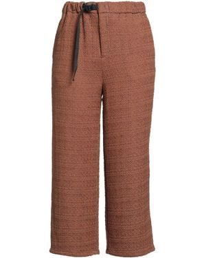 White Sand Pants Polyester, Cotton, Viscose, Polyamide - Brown