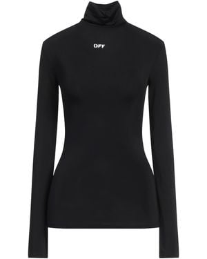Off-White c/o Virgil Abloh T-Shirt Viscose, Elastane - Black