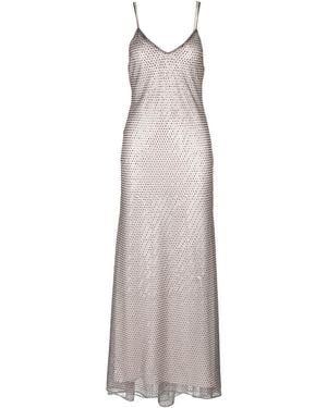 Semicouture Maxi Dress Polyester - Grey