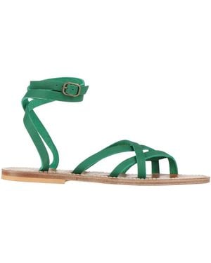 K. Jacques Sandals Leather - Green