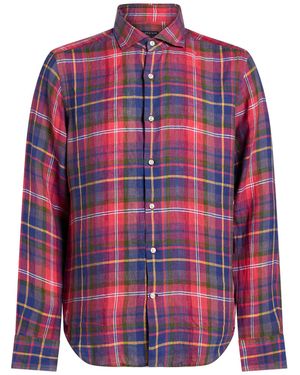 Savile Row Shirt Linen - Pink