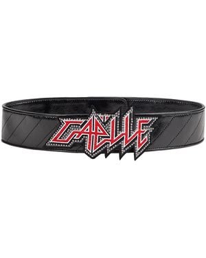 Gaelle Paris Belt Textile Fibers - Black
