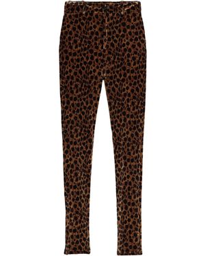 The Attico Camel Pants Polyester, Elastane - Brown