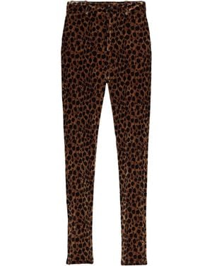 The Attico Camel Pants Polyester, Elastane - Brown