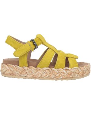 Mou Espadrilles Cow Leather - Yellow