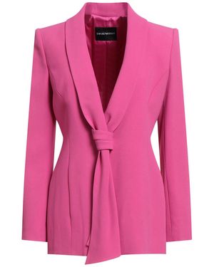 Emporio Armani Fuchsia Blazer Viscose, Acetate, Elastane - Pink