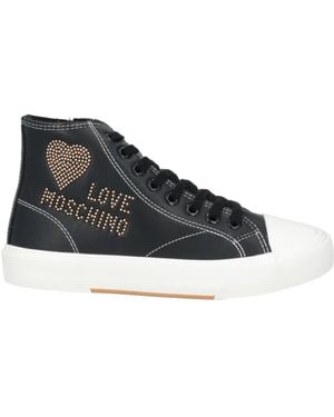 Love Moschino Trainers Leather - Black