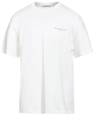 ih nom uh nit T-Shirt Cotton, Elastane - White