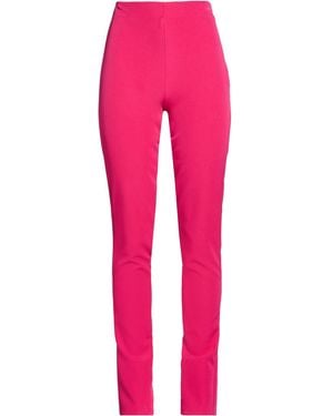 ViCOLO Fuchsia Pants Polyester, Elastane - Pink