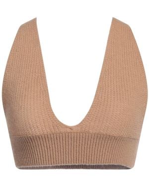 MSGM Top Wool, Cashmere - Natural