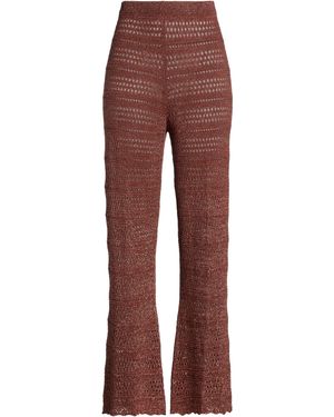Twinset Trousers Viscose, Polyester - Red