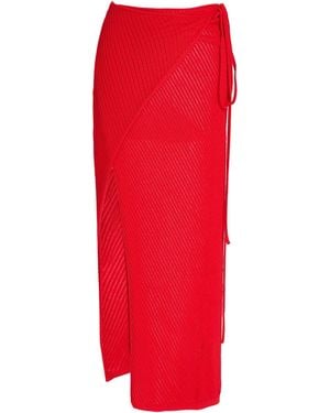 Laneus Maxi Skirt - Red