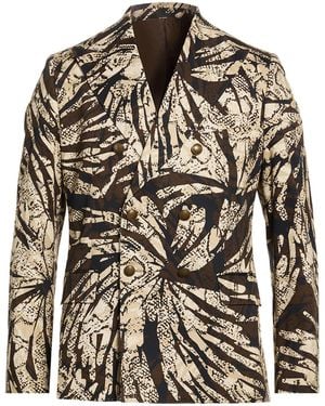 Reveres 1949 Blazer Cotton, Elastane - Natural