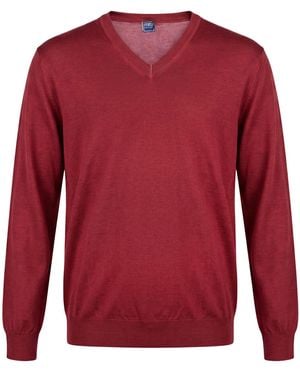Fedeli Sweater Cashmere, Silk - Red