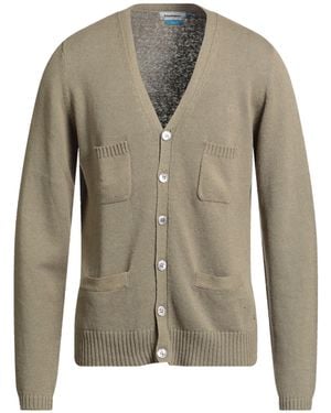 Burlington Military Cardigan Cotton, Linen - Green