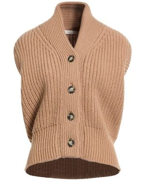 Fedeli Camel Cardigan Cashmere - Natural