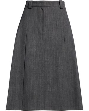 N°21 Midi Skirt Polyester, Wool, Elastane - Gray