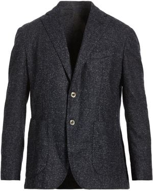 Brando Blazer Wool, Polyester, Acrylic, Polyamide - Blue