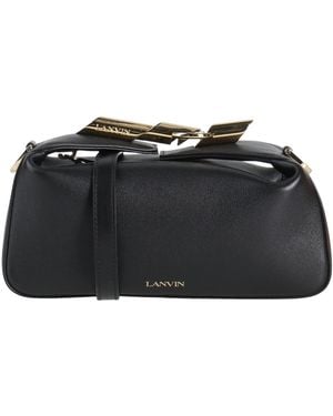 Lanvin Clutch Calfskin, Brass - Black