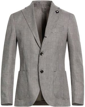 Lardini Blazer Polyester, Acetate - Gray