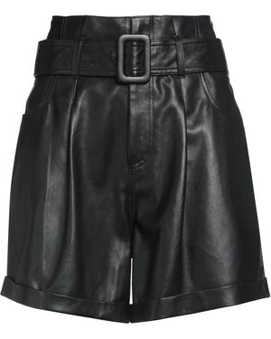 FEDERICA TOSI Shorts & Bermuda Shorts Leather - Black