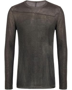 Masnada Khaki Sweater Merino Wool - Gray
