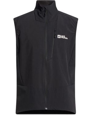 Jack Wolfskin Vest Polyester, Elastane, Polyamide - Black