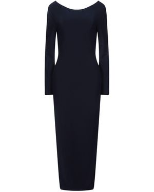 Norma Kamali Vestito Lungo - Blu