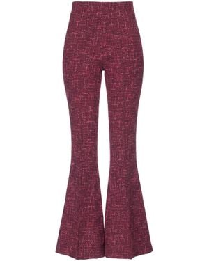 La Petite Robe Di Chiara Boni Burgundy Trousers Polyamide, Elastane - Purple