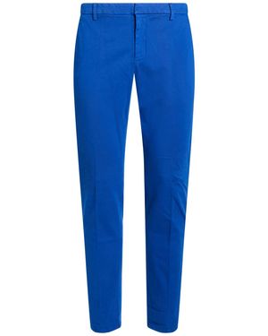Dondup Trousers Cotton, Polyester, Elastane - Blue