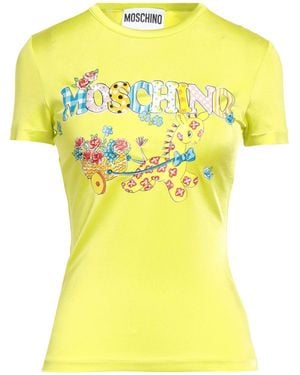 Moschino Couture T-Shirt Viscose, Elastane - Yellow